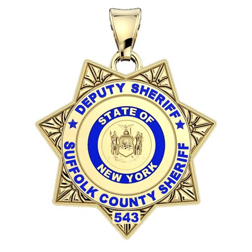 Suffolk County PD Deputy Sherriff - Quarter Size Pendant
