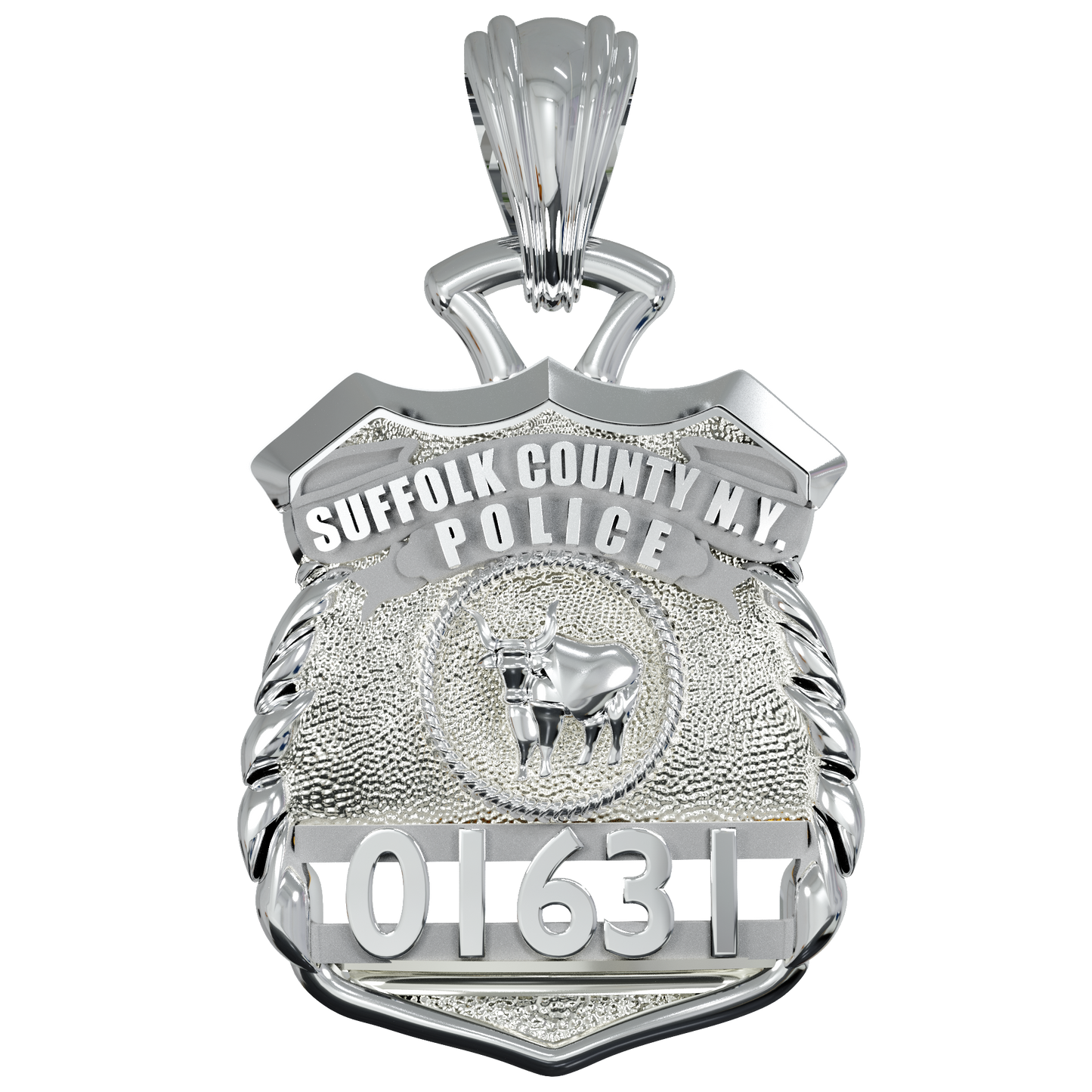 Suffolk County Police Officer Pendant - Quarter Size