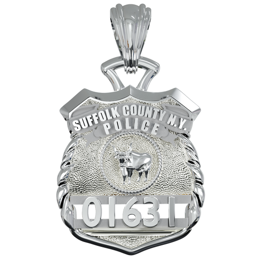 Suffolk County Police Officer Pendant - Quarter Size