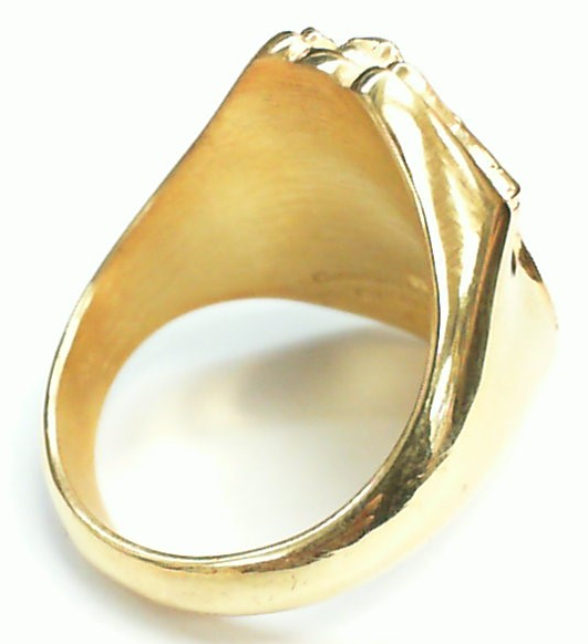 Mens NYPD Sergeant Shape of the Shield XL Ring