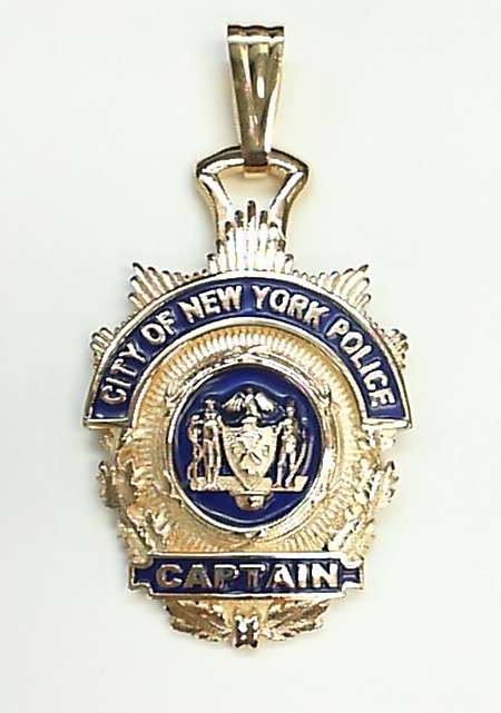 NYPD Captain Pendant - XL Size