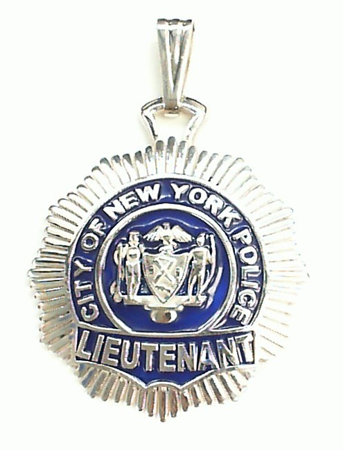 NYPD Lieutenant Pendant - XL Size