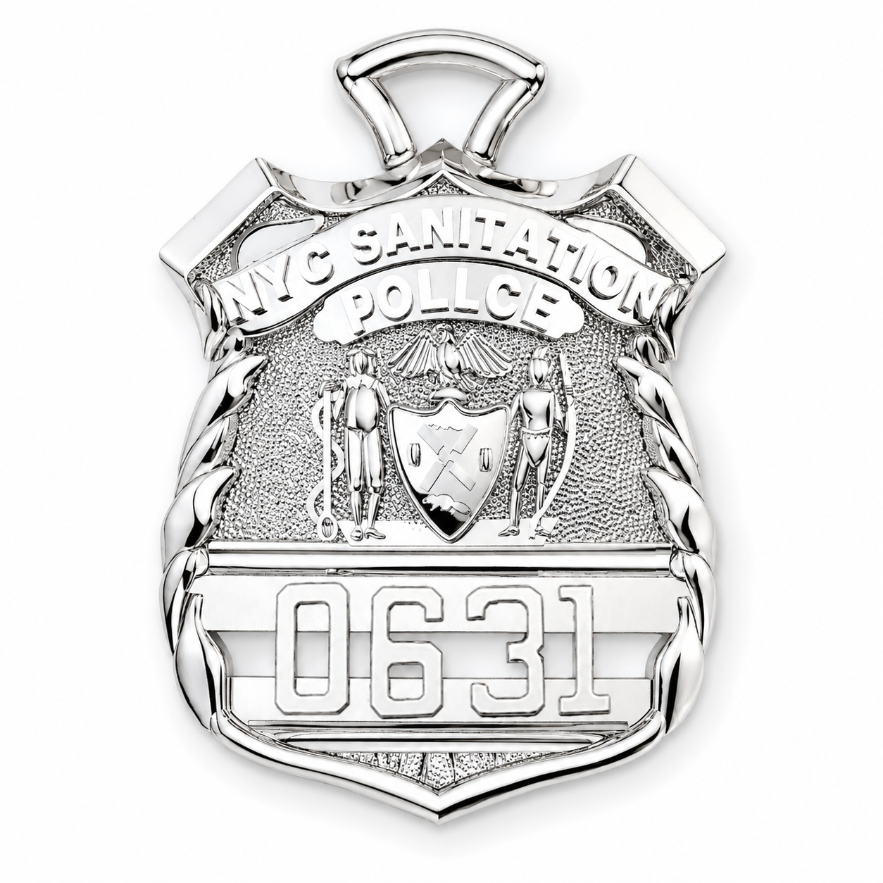 DSNY Police Officer - Quarter Size Pendant