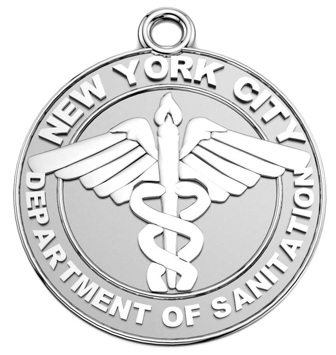 DSNY Patch - Nickel Size Pendant