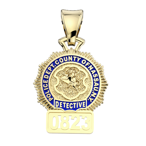 Nassau County PD Detective Pendant - Penny Size Pendant