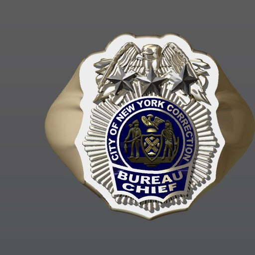NYC DOC Bureau Chief XL Ring