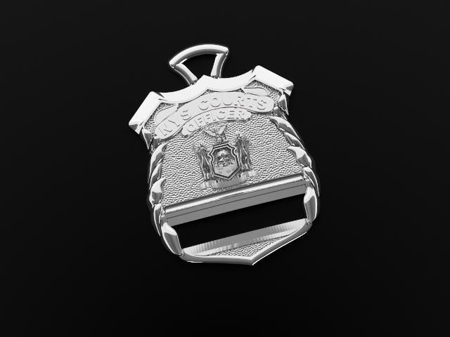 NYS Court Officer - Penny Size Pendant