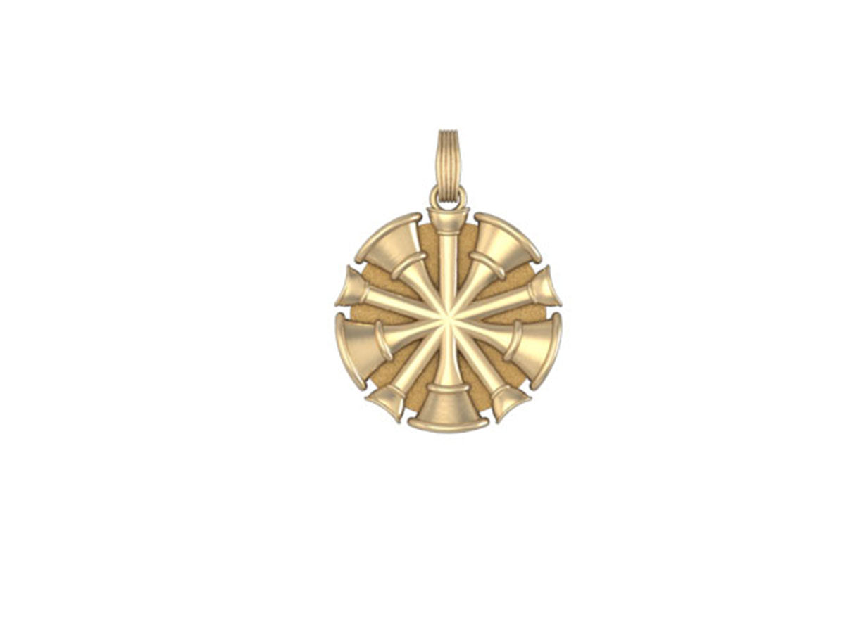Five Horn Chief Pendant - Penny Size