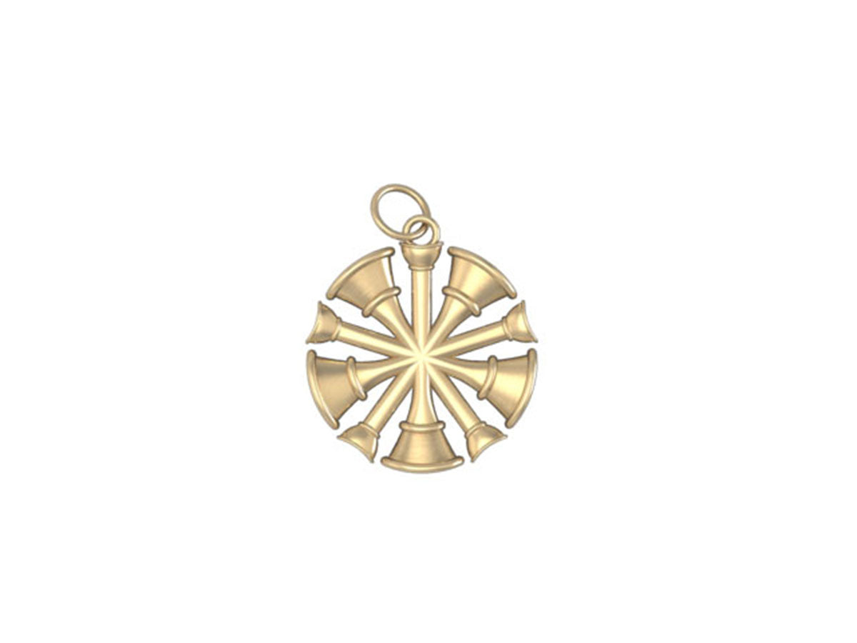 Five Horn Chief Pendant - Dime Size