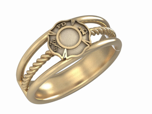 Womens Fire Department Firefighter Ring