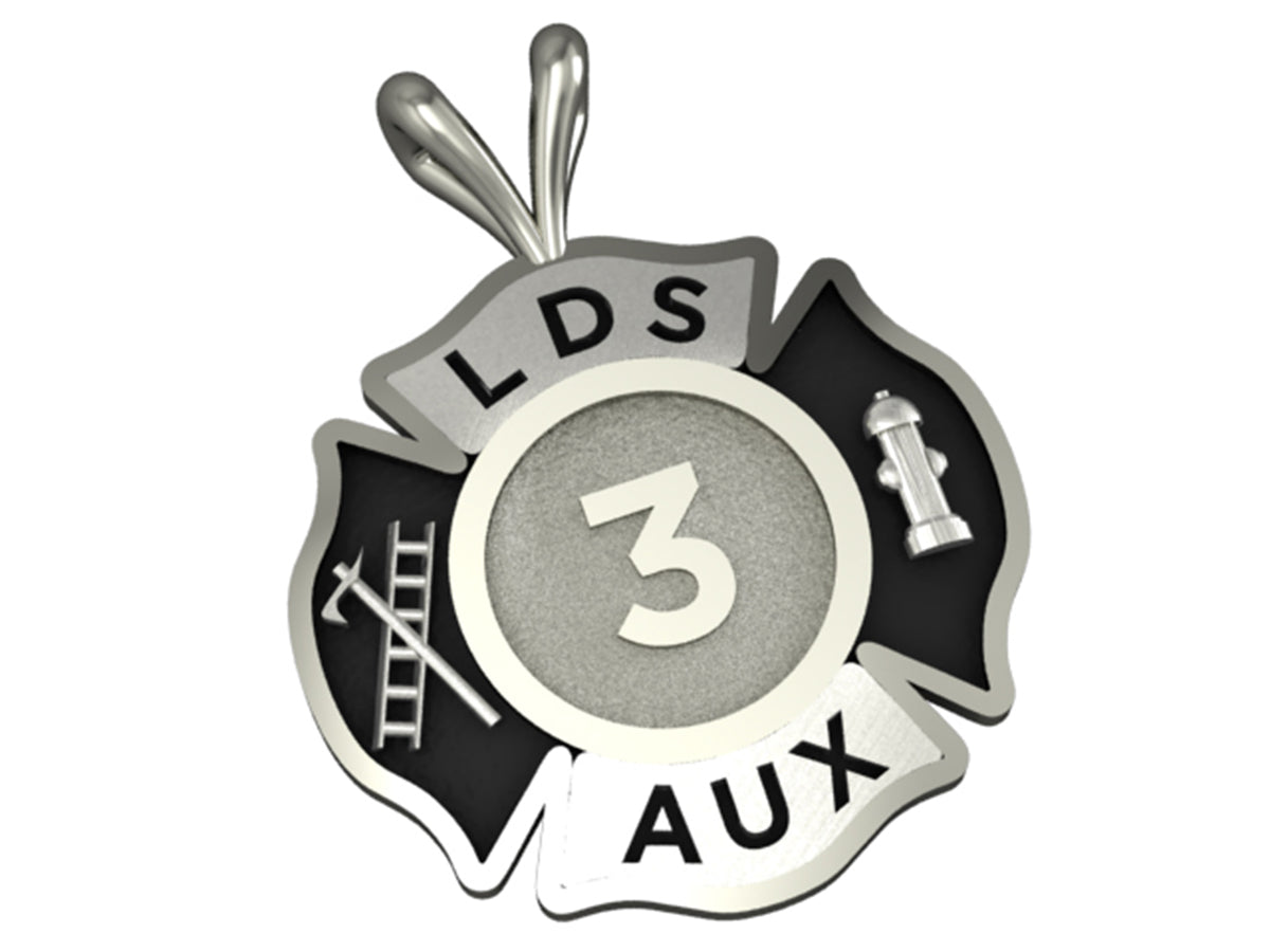 Personalized Maltese Cross Pendant - Dime Size