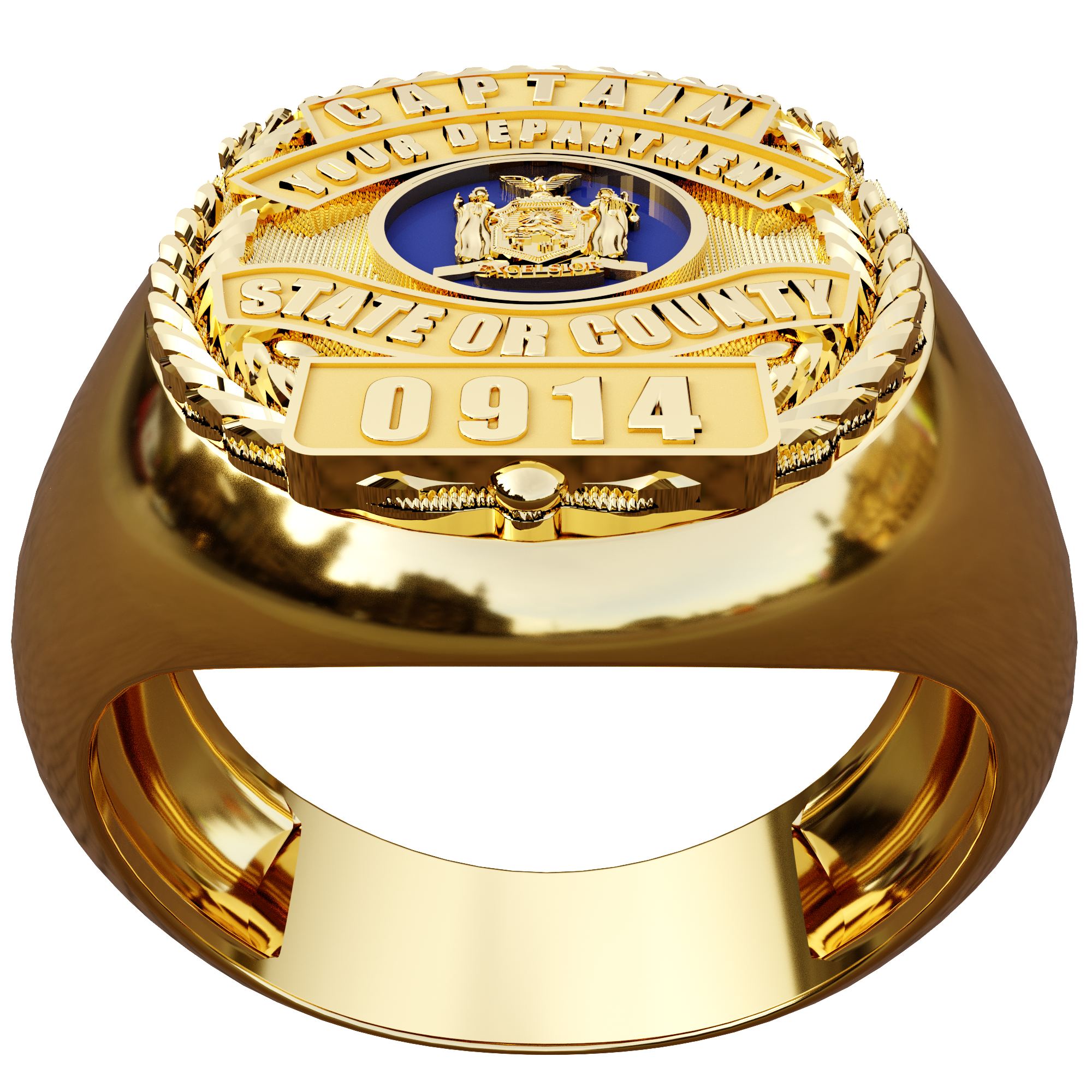 Custom Oval Style Shield Ring
