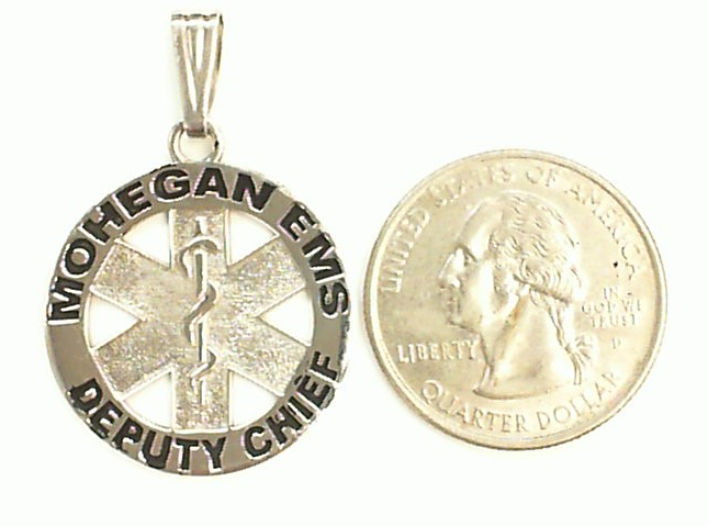 Mohegan EMS Pendant Charm - Quarter Size
