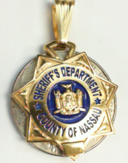 Nassau County Sheriff - Nickel Size Pendant