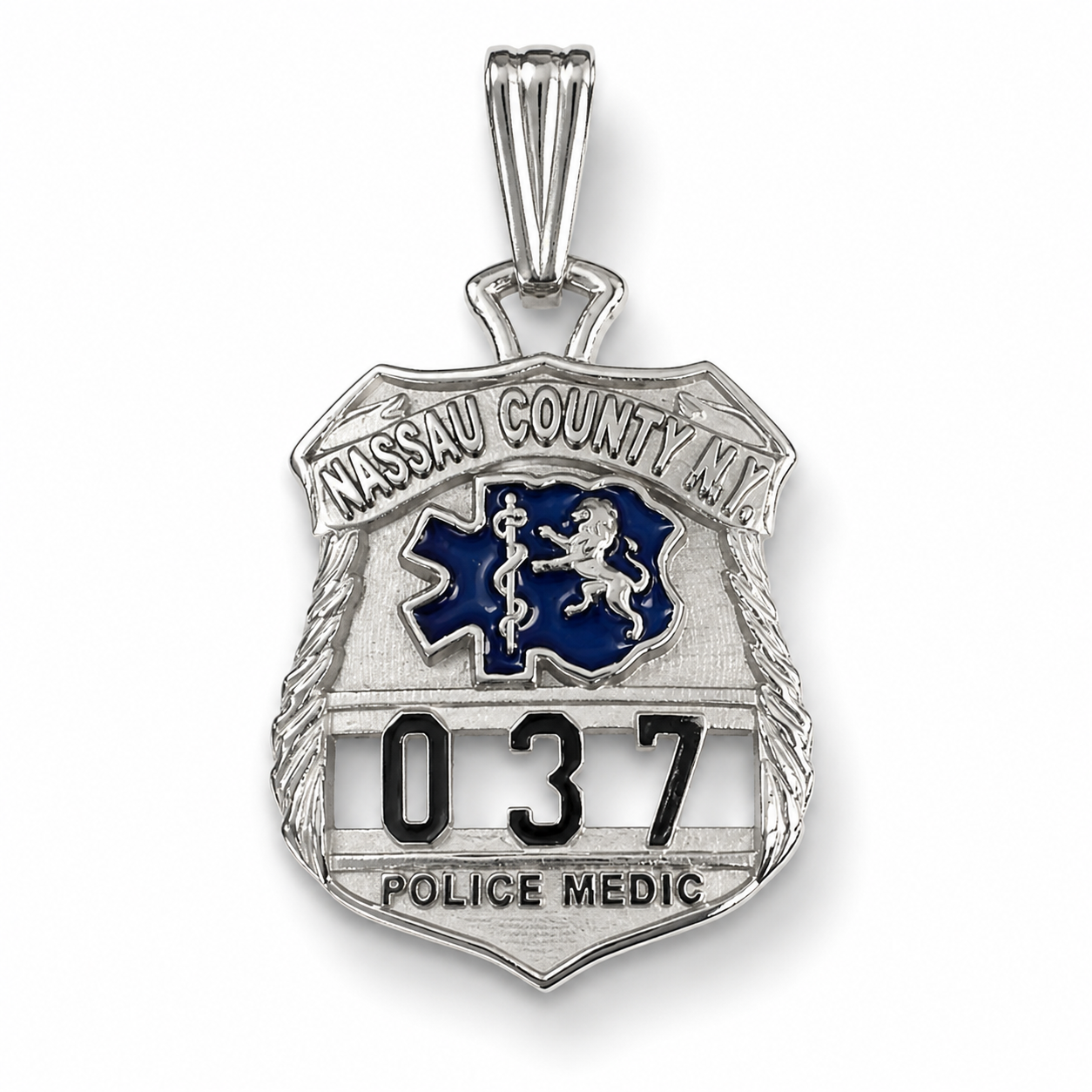 Nassau County PD Medical Tech - Nickel Size Pendant