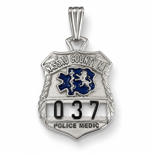 Nassau County PD Medical Tech - Nickel Size Pendant