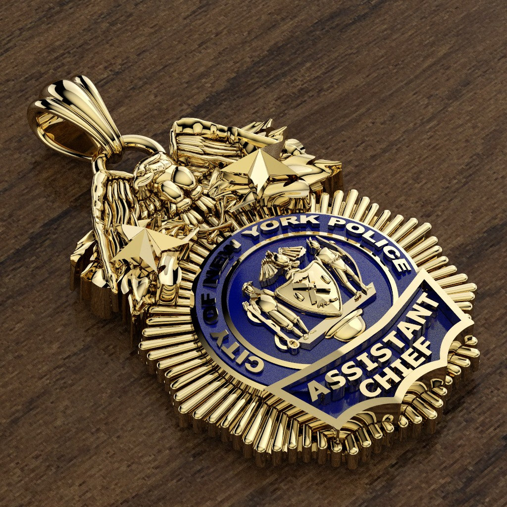 NYPD Assistant Chief Pendant - Penny Size