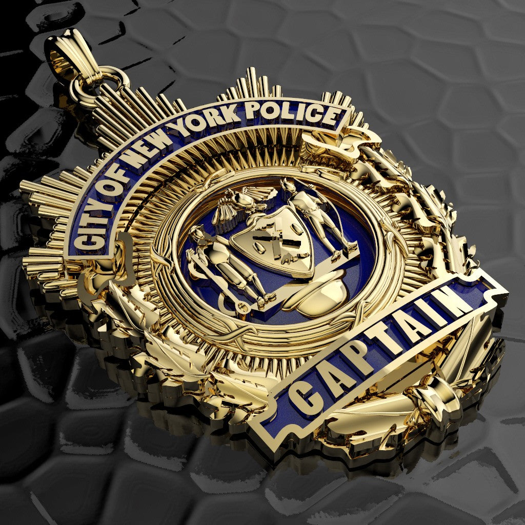 NYPD Captain Pendant - Quarter Size