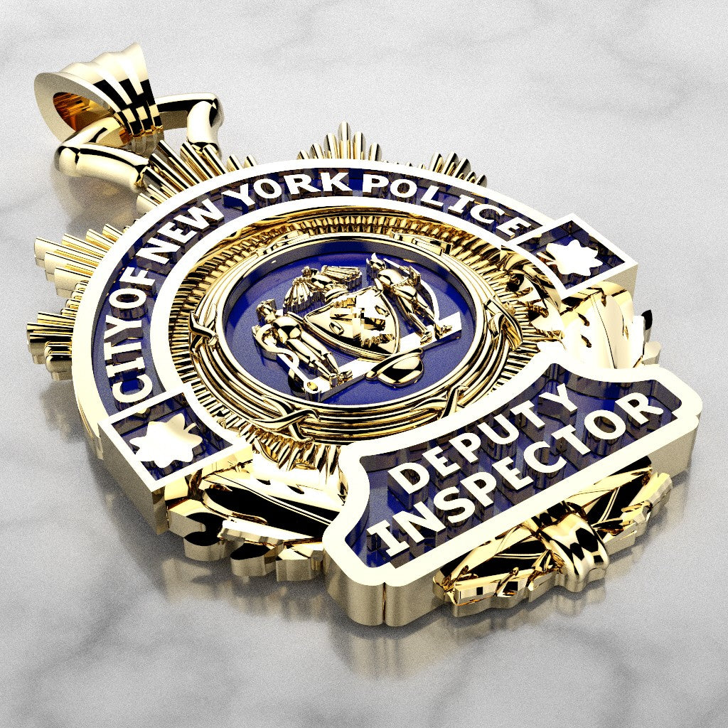 NYPD Deputy Inspector Pendant - Quarter Size
