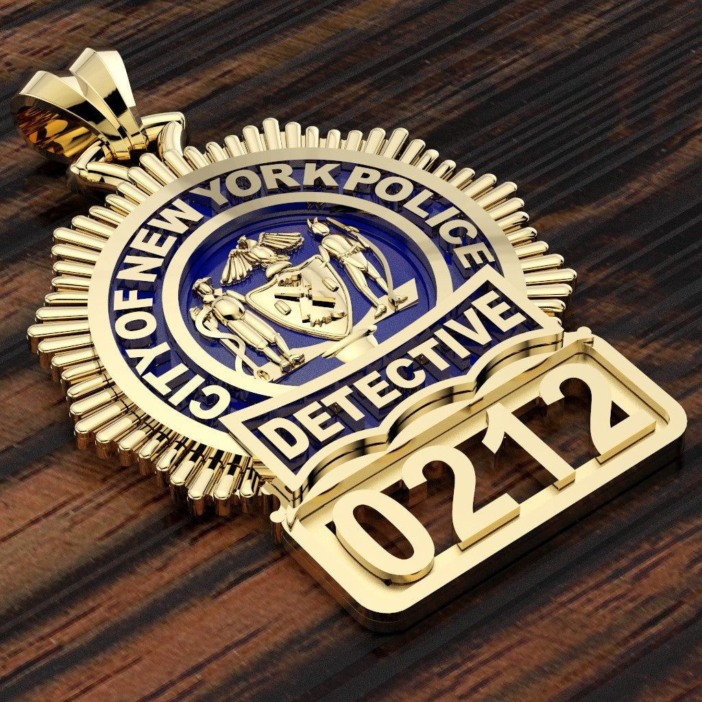 NYPD Detective Pendant - Penny Size
