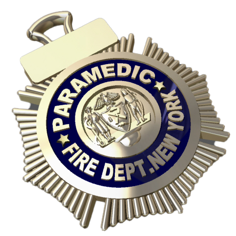 FDNY Paramedic Pendant - Quarter Size