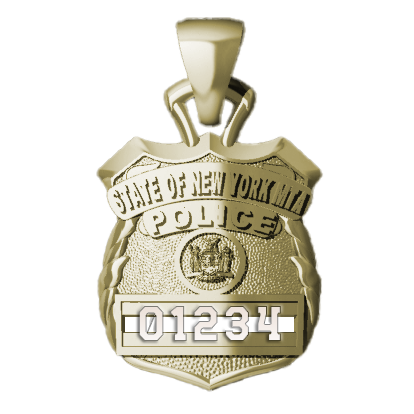MTA Police Officer Pendant - Quarter Size