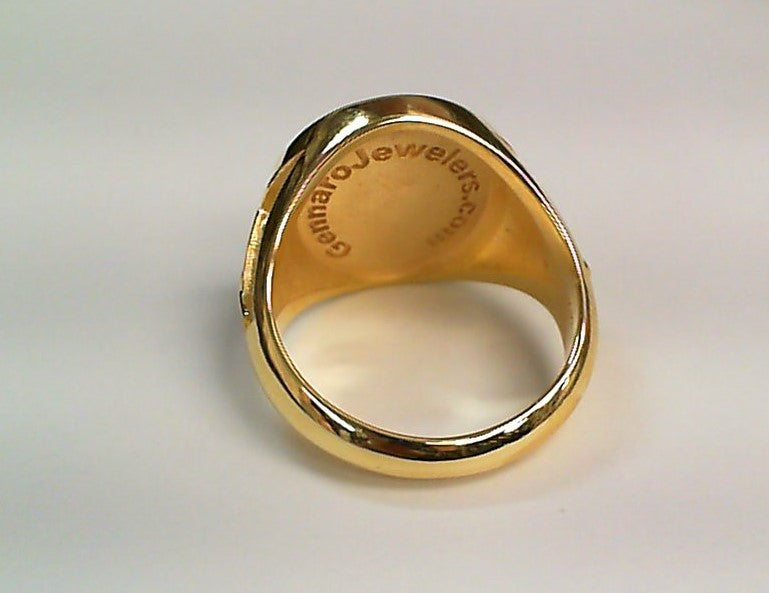 Mens  Fire Department Captain Ring - 2 Horns
