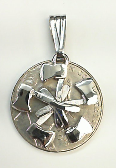 5-Axe Pendant - Nickel Size
