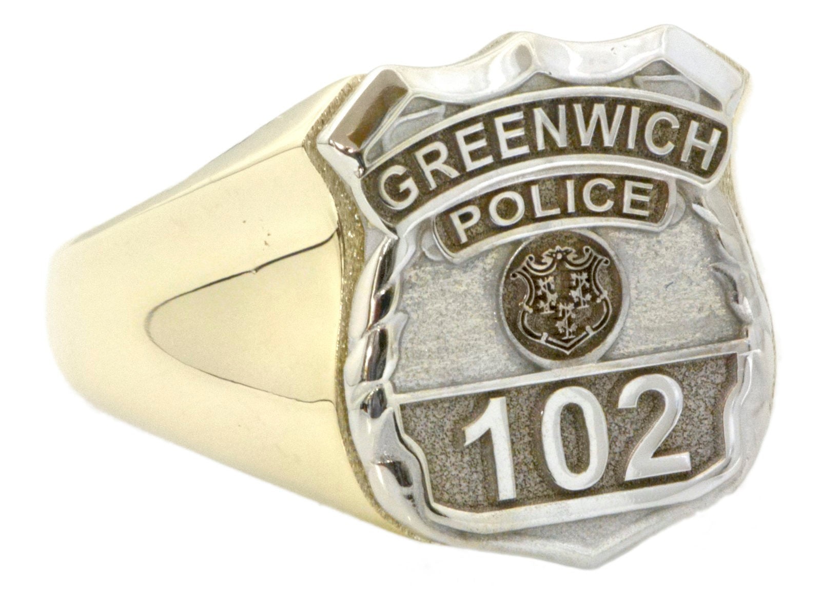Custom East Coast Style Shield Ring