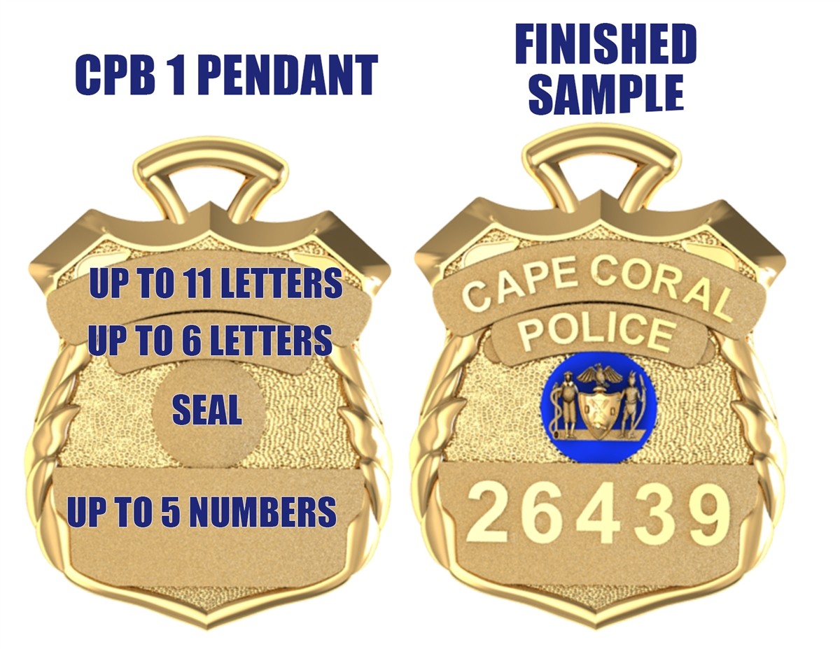 Nassau County Auxiliary Police - Nickel Size Pendant