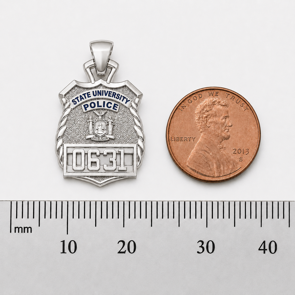 State University Police Officer Pendant - Penny Size