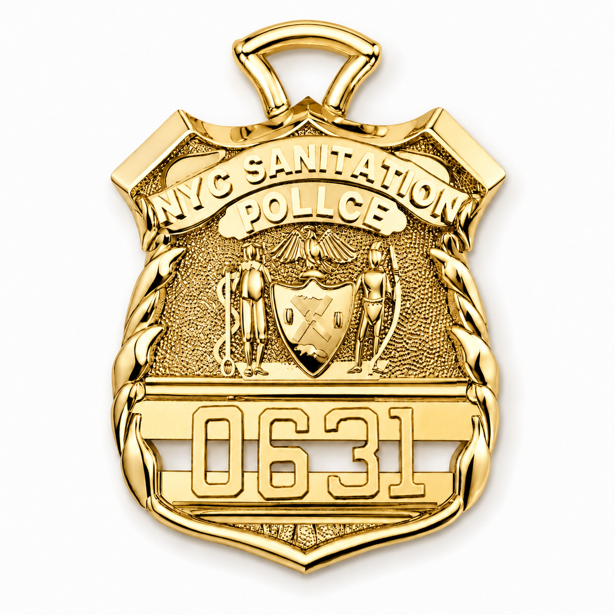 DSNY Police Officer - Quarter Size Pendant