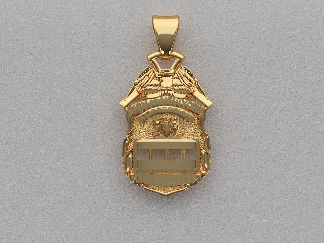 NYC Dept. of Corrections Captain - Penny Size Pendant