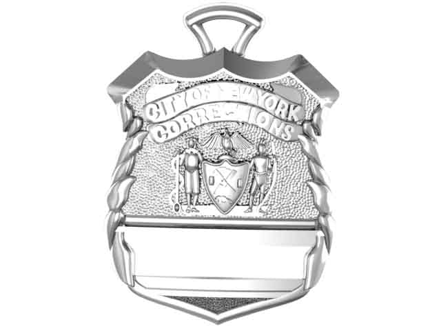 NYC Dept. of Corrections Police Officer Pendant - Penny Size