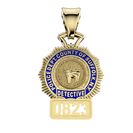 Suffolk County PD Detective Pendant - Penny Size Pendant