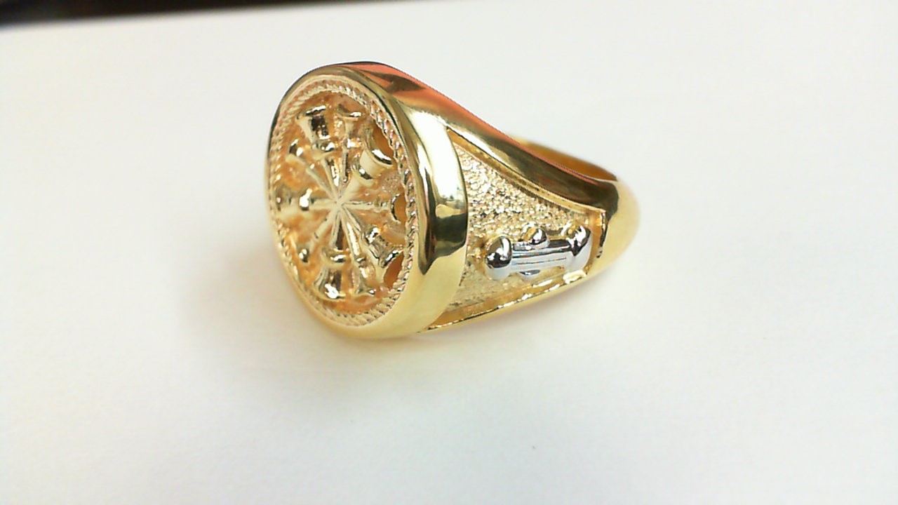 Mens Fire Department Chief Ring - 5 Horns
