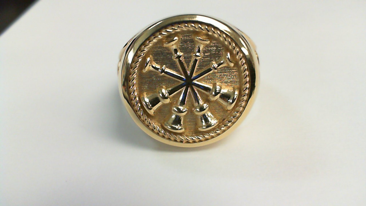 Mens  Fire Department Deputy Chief Ring - 4 Horns