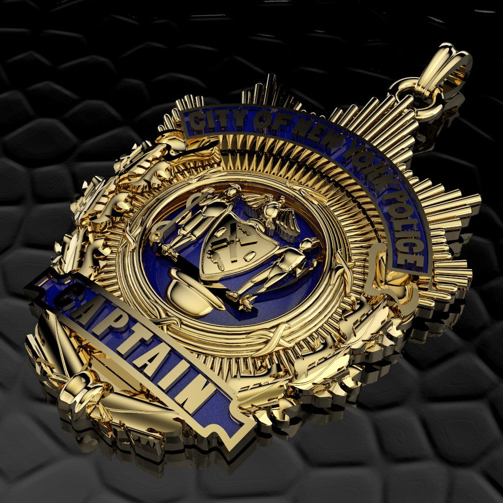 NYPD Captain Pendant - Quarter Size