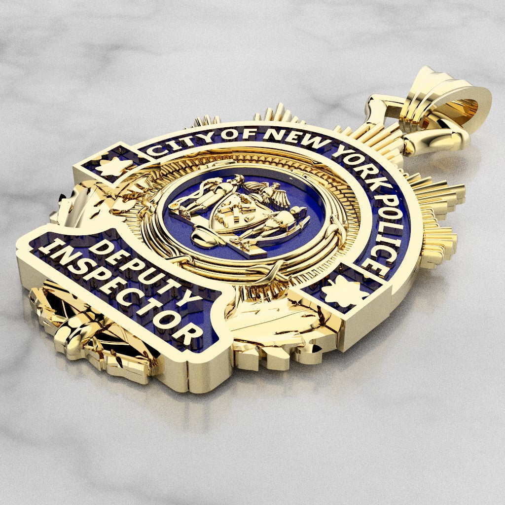 NYPD Deputy Inspector Pendant - Quarter Size