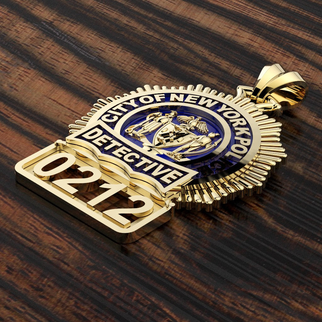 NYPD Detective Pendant - Penny Size