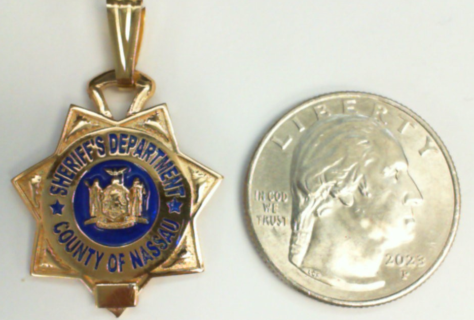 Nassau County Sheriff - Quarter Size Pendant