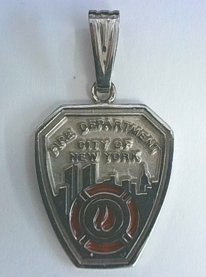 FDNY Badge Pendant - Nickel Size