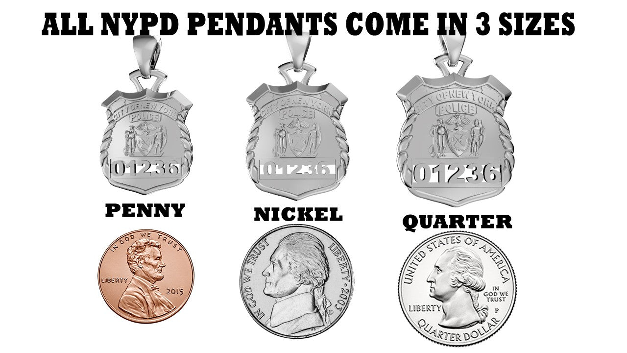 NYPD Assistant Chief Pendant - Penny Size