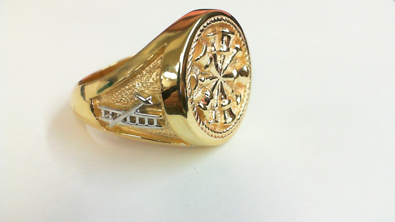Mens Fire Department Chief Ring - 5 Horns