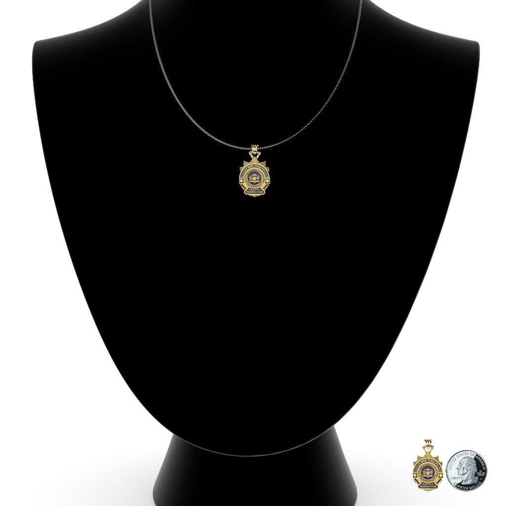 NYPD Deputy Inspector Pendant - Quarter Size