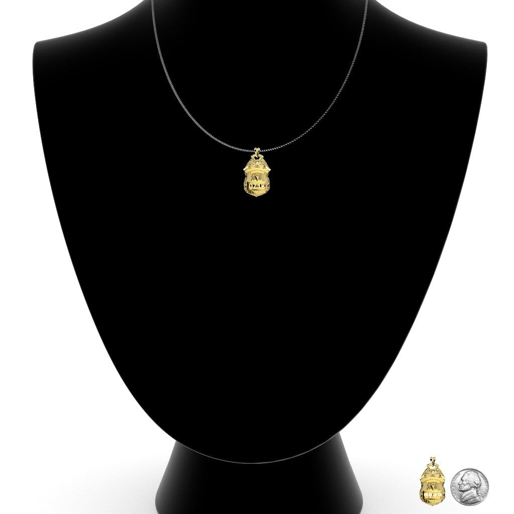 NYPD Sergeant Pendant  - Nickel Size