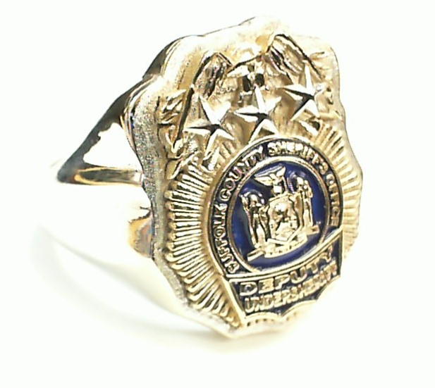 Mens Suffolk County PD Deputy Undersheriff XL Ring