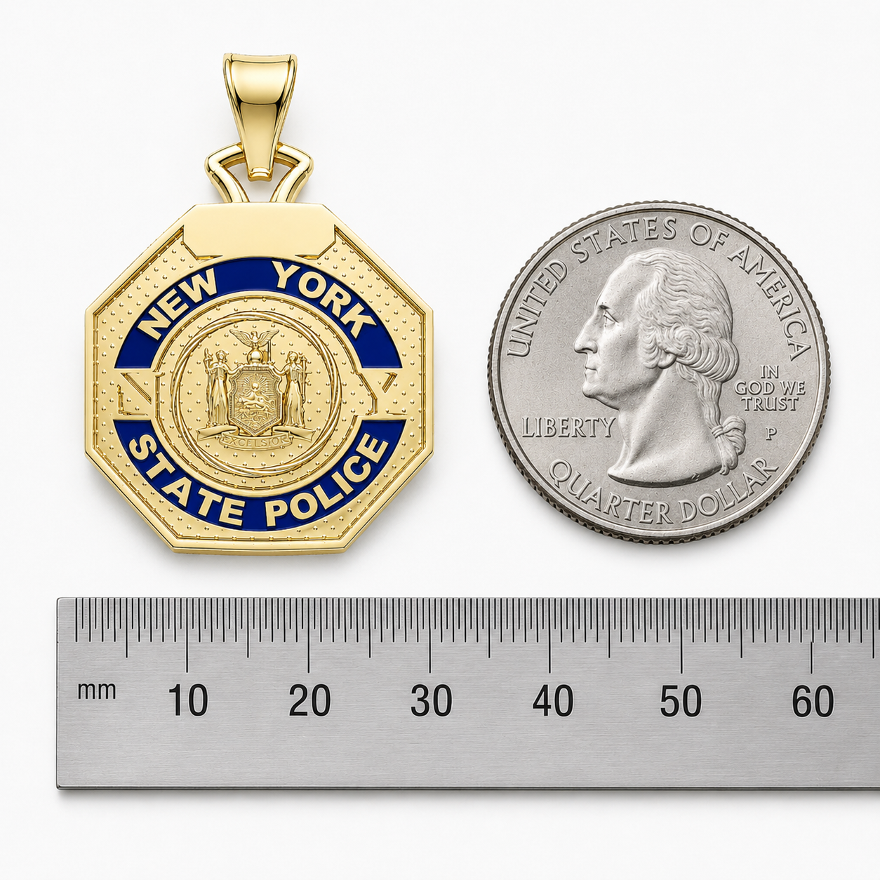 NY State Trooper - Quarter Size Pendant