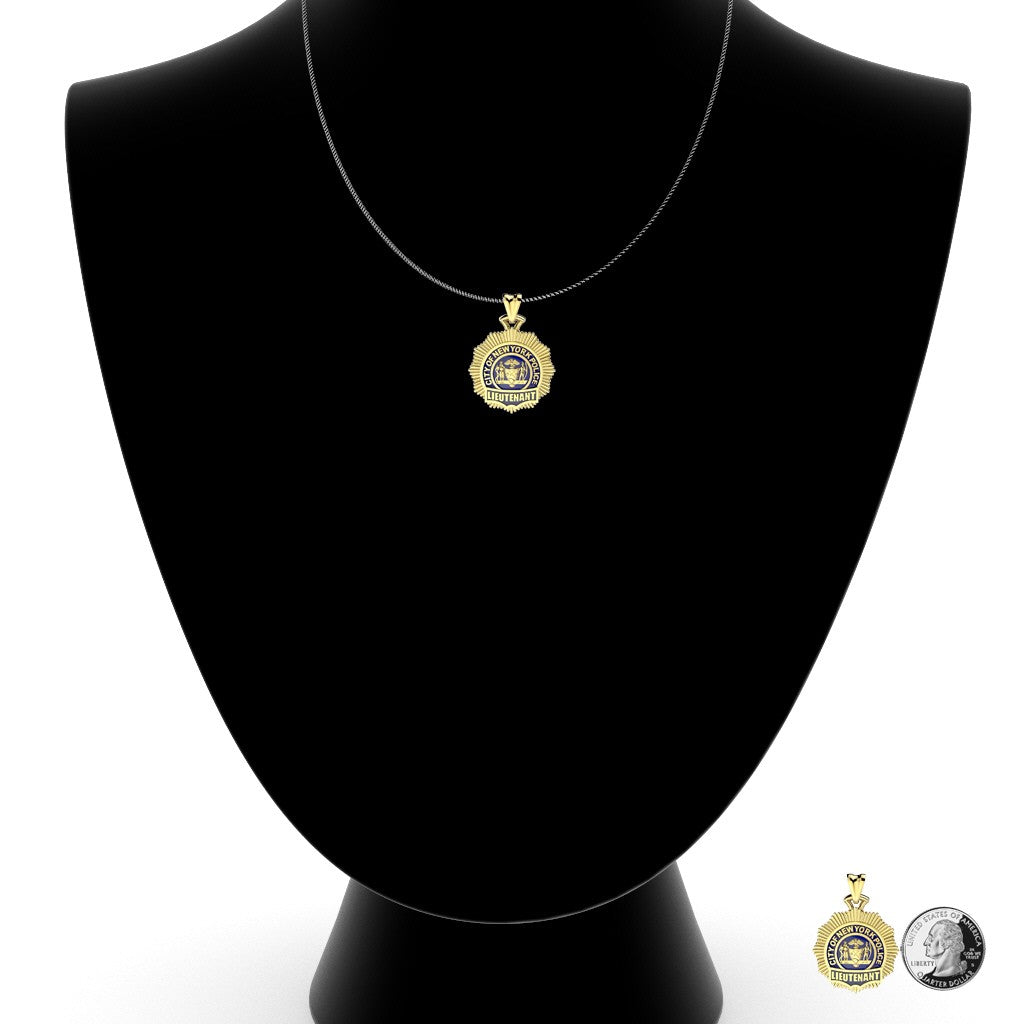 NYPD Lieutenant Pendant - XL Size