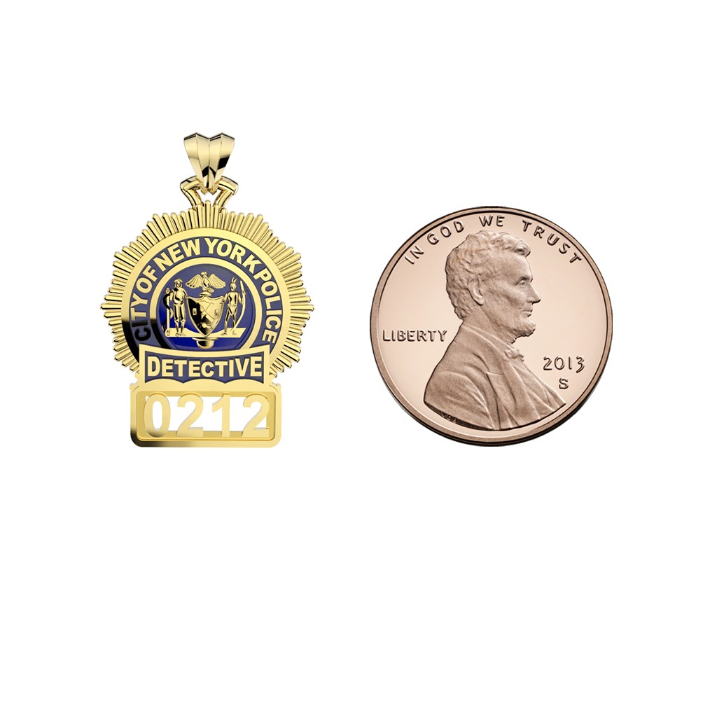 NYPD Detective Pendant - Penny Size
